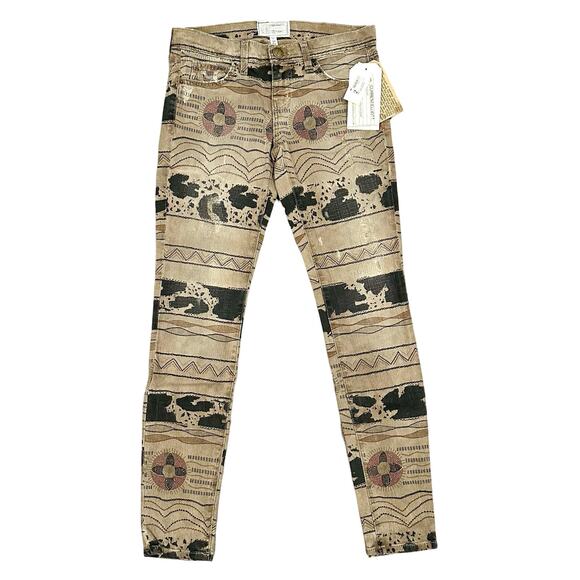 Current/Elliott The Ankle Skinny Vintage Tribal Destroy Jeans Size 26 NWT $218 - Picture 4 of 12